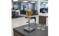 Cold Drink Dispenser with Ice Core Transparent Container Buffet Juice Dispenser Commercial Grade Catering Equipment for Restaurant, Party