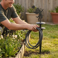 Slim Iron Hose Guide Stake Outdoor Decorative Hose Guide Spike