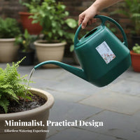 Long Spout Watering Can Large Capacity Watering Pot with Sprinkler Head Plastic Garden Waterer Wide Mouth Opening for Outdoor