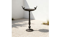 Pedestal Bird Feeder Antique Bird Feeder with Pedestal Decorative for Garden, Backyard