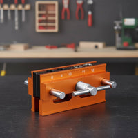 High Precision Vertical Hole Drilling Guide Easy Alignment Vertical Hole Drilling Jig Aluminum Alloy Body Self Centering Dowel Jig Rust Resistant for Beginners, Workshop