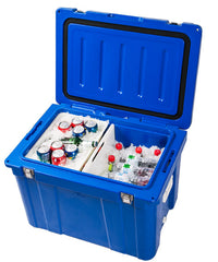 78L Insulated Cooler Box for Seafood & Frozen Goods, Dry Ice Compatible, High-Strength Rotomolded Food Storage
