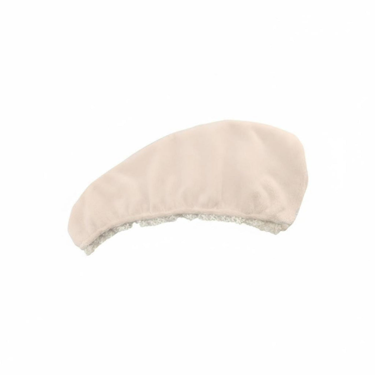 Super Absorbent Quick Dry Hair Towel, Elegant Thick Turban, Coral Fleece, Lace Trim, Soft Head Wrap, Sand, Fast Drying, Home