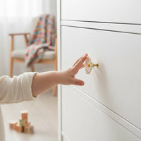 Flower Knob Metal Cabinet Drawer Pull Elegant Cabinet Drawer Knob for Dresser, Lavatory Vanities