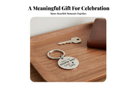 Engraved Message Keychain Mirror Polished Custom Message Keyring Long-Lasting