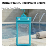 Waterproof Phone Protector Protection Buoyant Waterproof Phone Protector Floatable Secure Gear for Swimmers, Beachgoers, Diving, Snorkeling, Beach