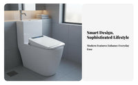 Smart Toilet Seat Instant Water Heating Smart Toilet Seat Cover Adjustable Temperature for Homeowners, Families, Restroom, Home