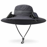 Solar Fan Hat Rechargeable Cooling Fan Hat Hands-Unrestricted for Anglers