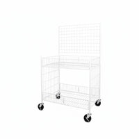 Foldable Food Cart, Mobile Snack Display, Iron Promotional Trolley for Sushi, Sandwich, Ice Jelly, Street Vendor
