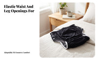 Adjustable Snaps Adult Cloth Diaper Soft Inner Lining Snap Diaper Pant