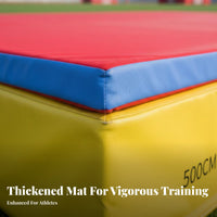 High Jump Mat Foldable Design High Jump Flop Landing Landing Area Impact Absorbing Thick Foam Crash Pad for Instructor Es, Kids, Track and Field