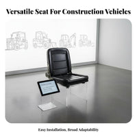 Sturdy and Long-Lasting Road Roller Driver Seat High Resilience Foam Cushion Universal Forklift Seat Wear-Resistant