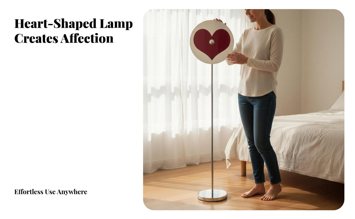 USB Powered Heart Projection Lamp Creative Design Heart Light Caster Light Flameless Romantic Mood Light Aluminum Body for Young Adults, Event Planners, Anniversary, Date Night, Home Decor, Living Room