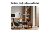 Mobile Design C-Shaped Rolling Table Lockable pivoting casters Household Furniture Modern design aestheticSaving for Apartment Dwellers, Home Workers, Homeowners, Living Room, Bedroom, Small Spaces, study corner