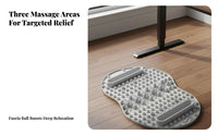 Balanced Firmness Silicone Reflexology Mat Easy to Clean Silicone Reflexology Pad Nonslip Acupressure Foot Mat Long-Lasting for Office Workers, Seniors, Home, Indoor