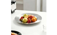 Irregular Round Fruit Plate Shallow Serving Tray with Wide Rims Low-Profile Fruit Tray for Hosts, Home Interior Designers, Hotel