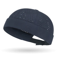 Skullcap with Adjustable Strap Perforated Skullcap Ventilated Cap Lightweight Hat Breathable for Adults, Outdoor, Travel