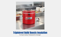 Stainless Steel Insulated Container, Removable Inner Liner, Large Capacity, Commercial Food Storage for Restaurant, Canteen