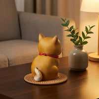 Shiba Dog Piggy Bank Cute Japanese Dog Piggy Bank Creative Statue for Kids, Desk