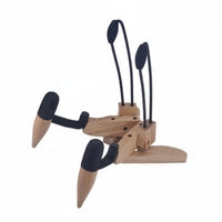 Anti-Scratch Padding Solid Wood Instrument Holder Universal Wooden Electric Guitar Stand Foldable Guitar Floor Stand for Musicians