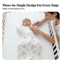Anti-Startle Arms-up Swaddle Sack Bionic Vernix Material Arms-up Swaddle Improves Sleep Baby Sleeping Bag Self-Soothing for Newborns, Infants, Caregivers, Bedtime, Rest Period Time, Nursery, Indoors