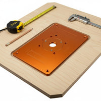 DIY Modification Router Table Insert Plate Multi-Purpose Router Insert Plate Centering Hole Power Tool Part Precise Drilling for DIYers, Woodworkers, Woodworking Bench, Workshop