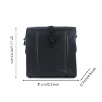 Waterproof Electric Cycle Handlebar Bag Adjustable Straps Front Hanging Storage Pouch Buckle Closure Handlebar Storage Pouch for Delivery Riders