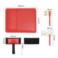 9 Inch Paint Roller Set Easy to Use Rotating Handle Roller Set Low Splatter Painting Supplies for Home Improvement