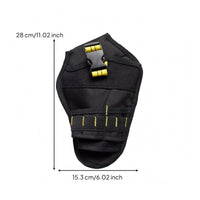 600D Waist Tool Bag Oxford Cloth Belt Tool Bag Reinforced Seams Work Gear Zippered