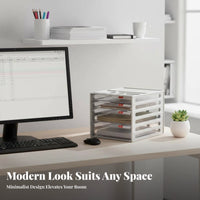 Multi-Layer A4 Paper Cabinet Large Capacity Desk Organizer Multifunctional