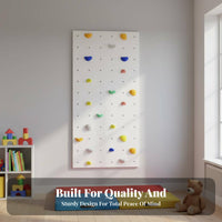 Kids Indoor Climbing Wall Promotes Active Play Rock Climbing Wall Sturdy for Young Children, Parents, Playroom