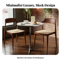 Contemporary Circular Dining Table Lamp Luxury Small Space Dining Table Rounded Edges Home Furniture for Cafe Owners, Homeowners, Kitchen, Living Room