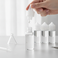 Gorilla V2/V3 Child-Resistant PET Chubby Unicorn Bottle with Flat Cap for E-Liquids