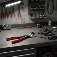 Heavy Duty Automotive Hose Clamp Removal Tool Labor Saving Swivel Jaw Hose Clamp Plier Forged Steel for Mechanics, DIY Enthusiasts, Auto Repair Shop, Garage