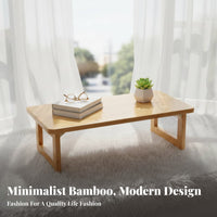 Japanese design Foldable floor Table Space-Saving foldable floor Table No Assembly Required Indoor Furniture Multi-Functional for Tea lovers, Apartment Dwellers, Bay aperture, Balcony, Small Spaces, Living Room