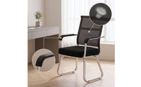 Mesh Office Chair with Armrests Minimalist Low Back Office Chair Breathable for Professionals, Telecommuters, Conference Room