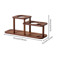 Coffee Machine Storage Stand Multi-Level Coffee Machine Stand Wooden for Baristas, Kitchen Countertop, Cafe