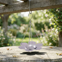 Hanging Bird Feeder Decorative Flower Bird Feeder Weather-Resistant for Garden