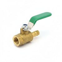 Sturdy Brass Ball Valve Heavy Duty Threaded Brass Valve Clear Thread Hose Barb Connector Easy Install for Workshop