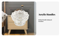 Transparent Design Single Hole Furniture Handle Simple Installation Clear Acrylic Knob Easy to Install