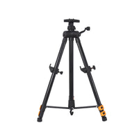 Matte Black Hand-Crank Easel Adjustable Foldable Tripod Easel Portable Sturdy for Artists, Painters, Students, Outdoor Painting, Studio, Art Class