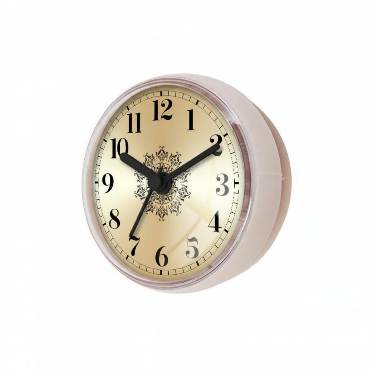 Fog-Proof Waterproof Bathroom Clock Non-Ticking Retro Roman Numeral Clock Vintage Design for Kitchen, Refrigerator