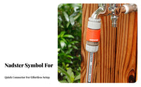 Leak-Proof Water Connector Easy Installation Water Pipe Quick Connect Adapter Secure Fit for Outdoor, Car Washing