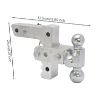 Three Sphere Adjustable Trailer Hitch Resistant Adjustable Truck Trailer Hitch drop/height Adjustment for Unpaved Terrain