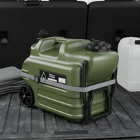 28 L Easy to Move Rolling Water Jug Built-in Faucet Water Carrier with Tap Portable Design Food Grade Material for Car Travel