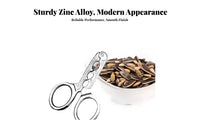 Floral Cracker Zinc Alloy Melon Plier Sturdy Kernel Nut Sheller for Snack Aficionados, Snack Lover S, Office, Parties, Living Room
