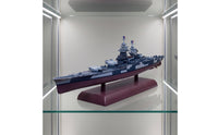 Diecast Metal Battleship Model Detailed Battleship Model with Display Base Realistic Classic for History Buffs