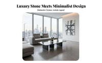 Italian design Round Stsingle-Top Table Minimalist Design Round Drum Coffee Table Luxury Aesthetic Living Room Furnishing Floating Effect for Interior Designers, Apartment Dwellers, Hotel Lobby, Lounge, Reception Area, Studio