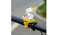 Creative Cartoon Handlebar Figure Wind-Rotating Action Scooter Bobblehead Doll for Women
