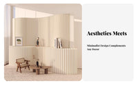 Accordion Paper Partition Foldable Design Folding Screen Honeycomb Structure Space Separate R for Homeowners, Renters, Retail Store, Bedroom